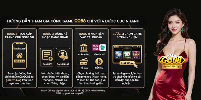 Hướng dẫn chơi Go88 trên nền tảng mobile đơn giản